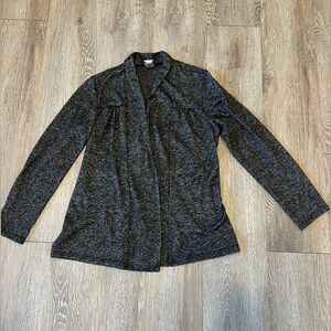 Wrapper Charcoal Cardigan Sweater
